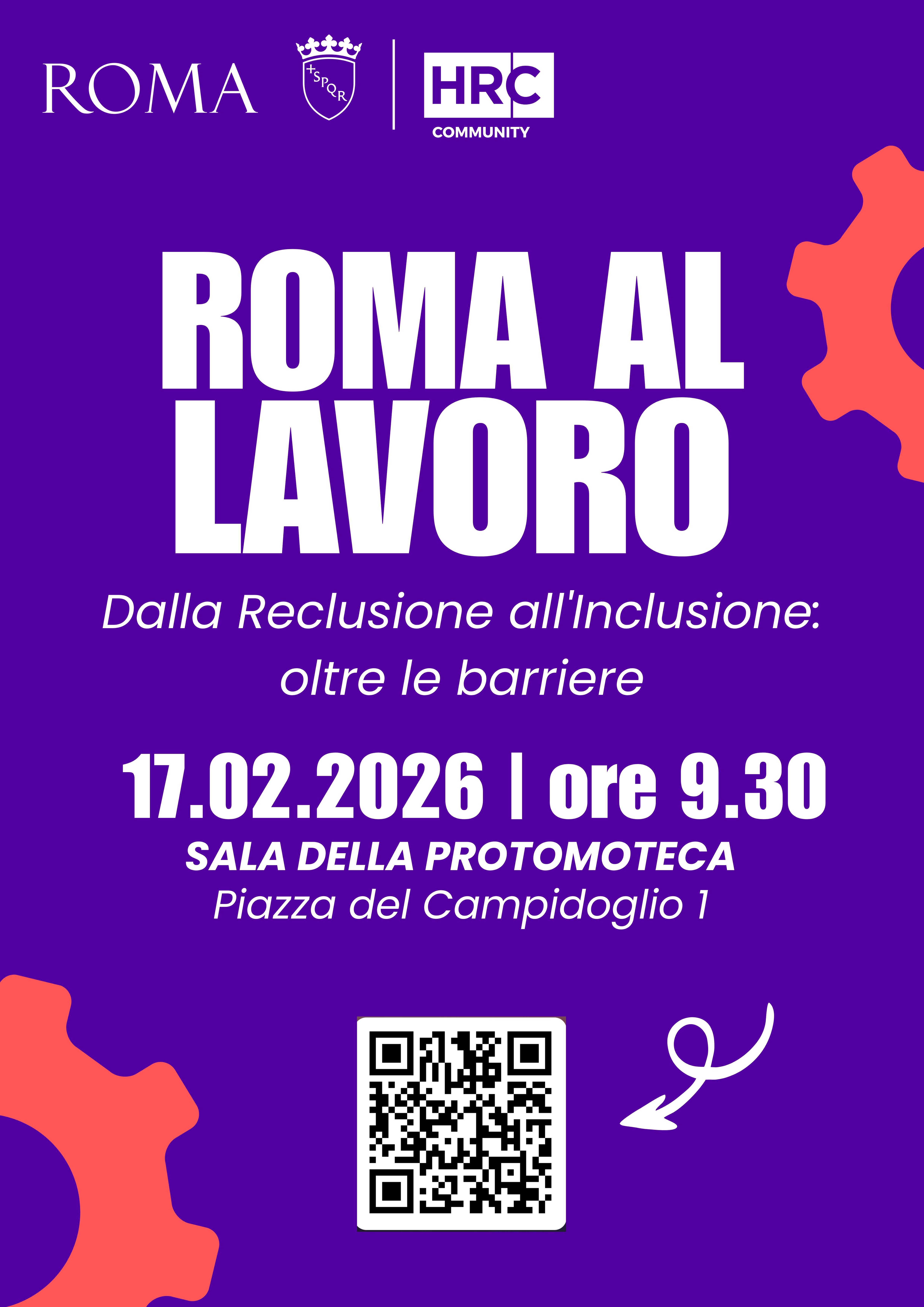 Logo Roma al Lavoro. Dalla Reclusione all'Inclusione: oltre le barriere